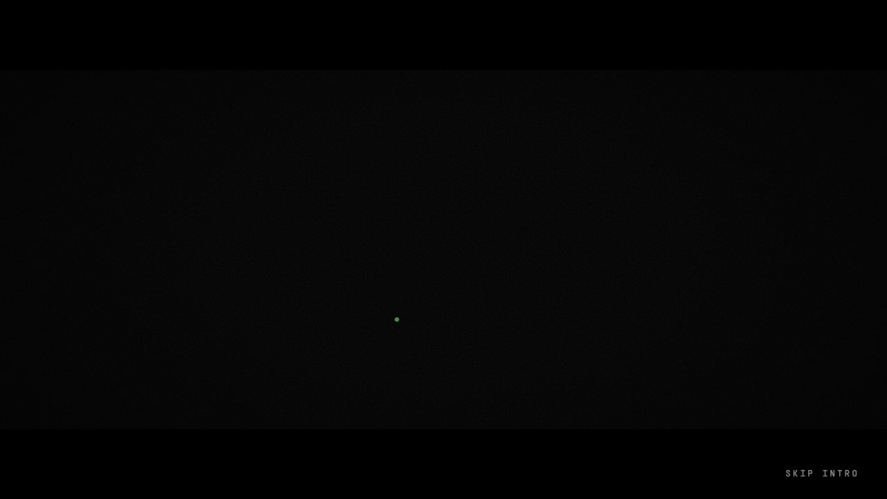 The first visible event is only the green power light.