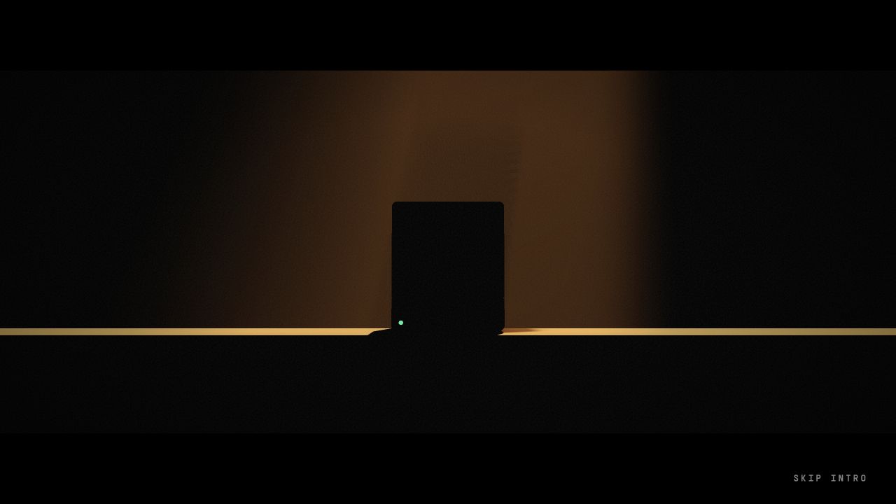 The light finally crests over the monitor before the normal scene is revealed.